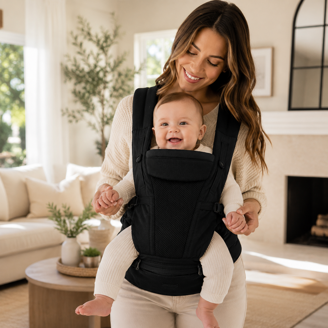 SnugggleNest Ergonomic Baby Carrier