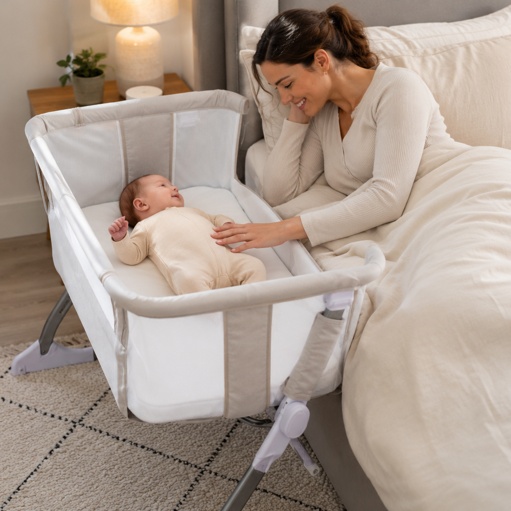 SnuggleNest Portable Bedside Bassinet