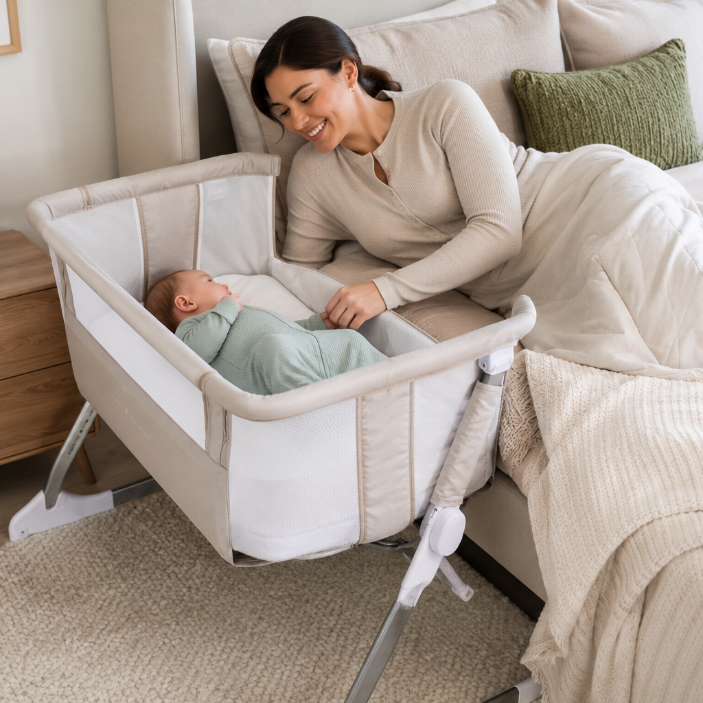 SnuggleNest Portable Bedside Bassinet