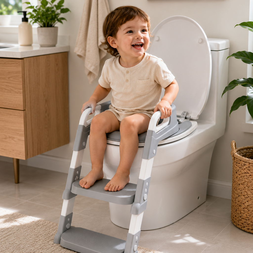 SnugleNest Adjustable Potty Training Step ladder Seat.