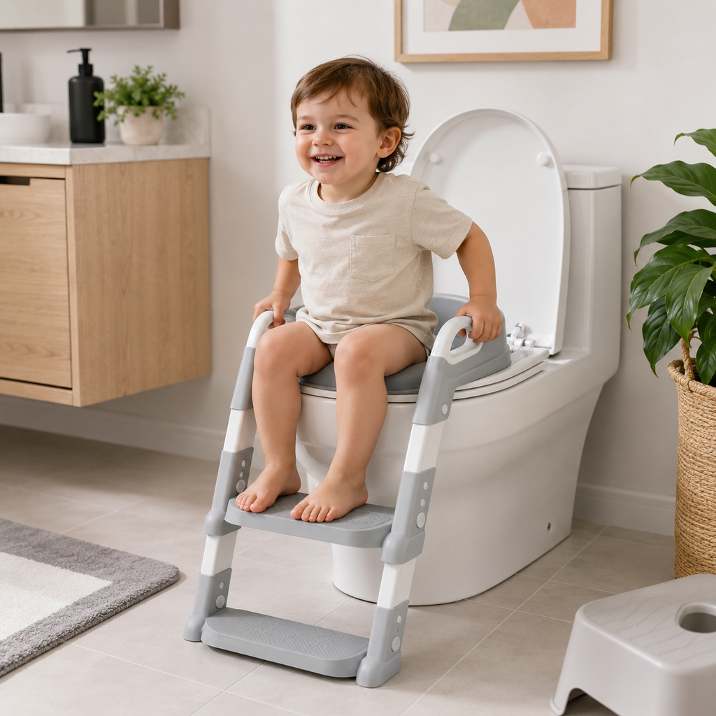 SnugleNest Adjustable Potty Training Step ladder Seat.