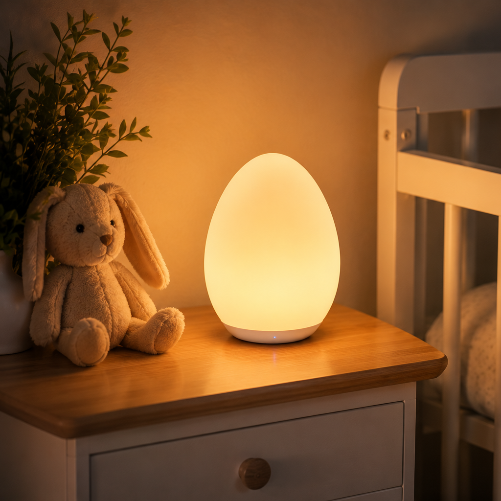 LED Infant Egg Silicone Night Light