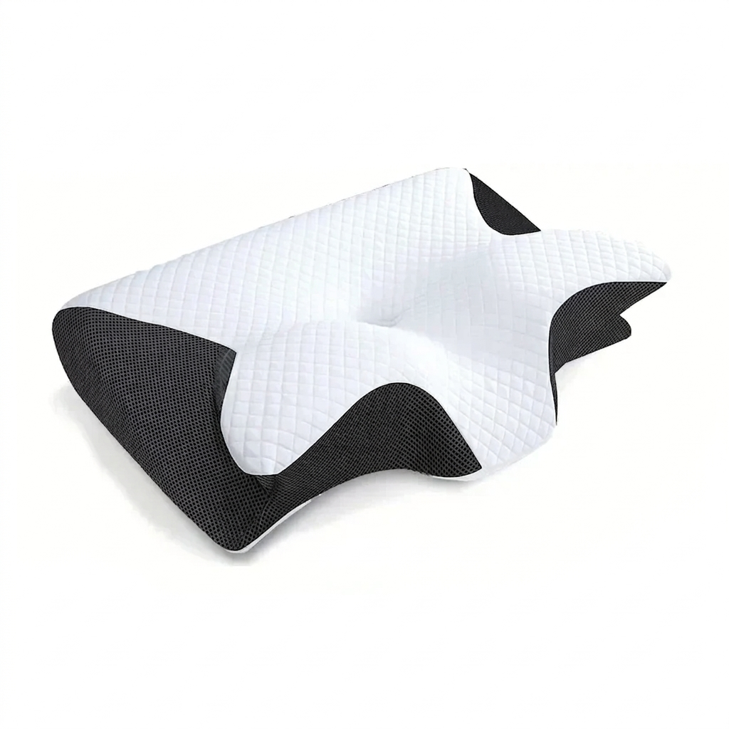 SnuggleNest Cervical Memory Foam Neck Pillow